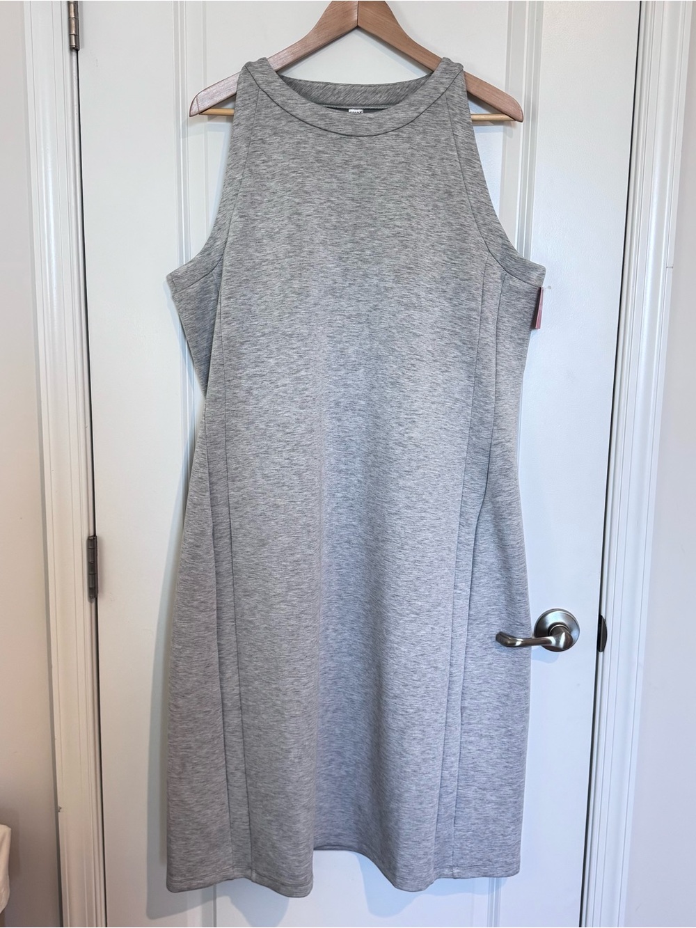 SPANX Sleeveless Heather Gray Swing Dress